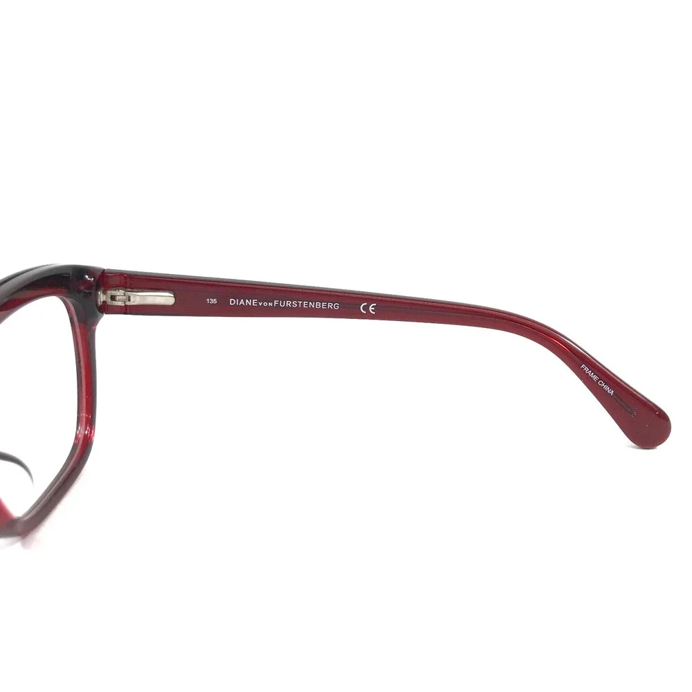 Diane Von Furstenberg Eyeglasses Frames DVF5082 615 Burgundy Cat Eye 54-15-135